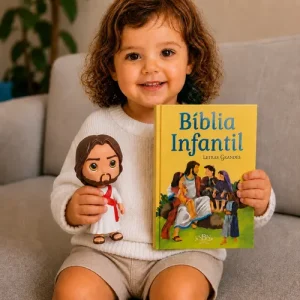 D Nq Np 602131 Mlb114283414613 072026 O Biblia Infantil Ilustrada Com Brinquedo Educativo Jesus