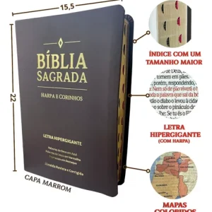D Nq Np 634888 Mlb111068101118 052026 O Biblia Sagrada Evangelica Letra Hiper Gigante Arc Almeida Palavras De Jesus Em Vermelho Luxo Harpa Indice