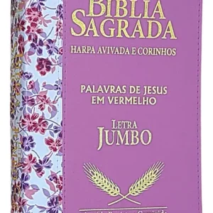 D Nq Np 637001 Mlb114109771353 072026 O Biblia Sagrada Letra Jumbo Palavras De Jesus Em Vermelho Com Harpa E Corinhos Arc Indice Luxo