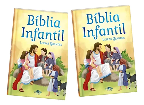 D Nq Np 658676 Mlb97015850159 112025 O Kit 2 Biblias Infantil Ilustrada Historias Para Crianca Letras Grandes Capa Dura