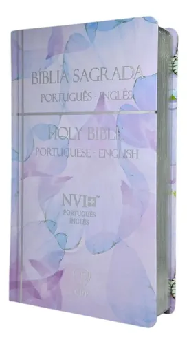 D Nq Np 674213 Mlb92594746117 092025 O Biblia Sagrada Nvi Nova Versao Internacional Bilingue Ingles E Portugues Lilas Feminina Capa Dura