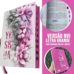 D Nq Np 718006 Mlb91439866351 092025 O Biblia Sagrada Versao Nvi Letras Grandes Yeshua Floral