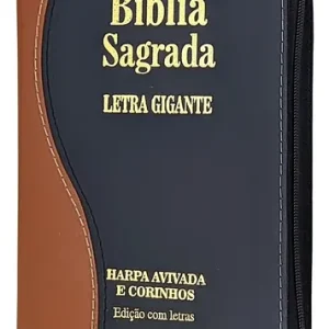 D Nq Np 721750 Mlb76927098483 062024 O Biblia Sagrada Letra Gigante Com Harpa Luxo 14X21Cm Preta