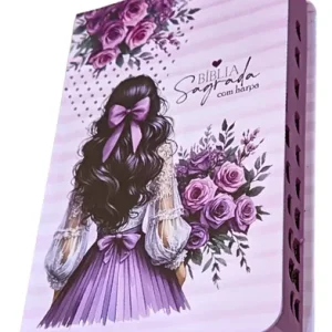 D Nq Np 737238 Mlb107414953183 022026 O Biblia Sagrada Letra Gigante Com Harpa Crista E Indice Lilas