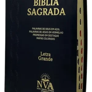 D Nq Np 740866 Mlb92449386694 092025 O Biblia Sagrada Letra Grande Capa Pu Luxo Com Indice Preto