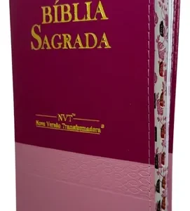 D Nq Np 762205 Mlb100483815318 122025 O Biblia Sagrada Nvt Nova Versao Transformadora Letra Grande Bicolor Pink E Rosa Luxo Com Indice