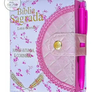 D Nq Np 789727 Mlb81955372834 022025 O Biblia Com Harpa Avivada E Corinhos Feminina Pequena De Bolsa