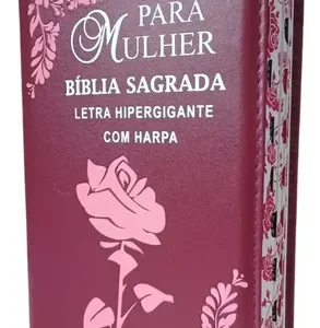 D Nq Np 838952 Mlb83282818744 042025 O Biblia Evangelica Para Mulher Com Harpa Letras Hiper Gigantes Bem Grandes Luxo