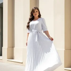 D Nq Np 856539 Mlb113983568798 072026 O Vestido Elegante Longo Saia Plissada Moda Evangelica