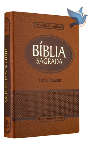 D Nq Np 866096 Mlb96890001172 112025 O Biblia Sagrada Ara Almeida Revista Atualizada Letra Gigante Com Indice Marrom Claro