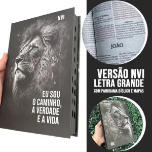 D Nq Np 881495 Mlb91439898381 092025 O Biblia Sagrada Evangelica Versao Nvi Letras Grandes Preta