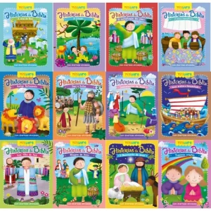 D Nq Np 916561 Mlb76571231039 052024 O Kit 12 Mini Livros Historias Da Biblia Ensinamento Religioso Com Divertidas Atividades