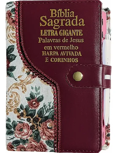 D Nq Np 919617 Mlb78134629523 082024 O Biblia Sagrada Letra Gigante Com Harpa Feminina Indice