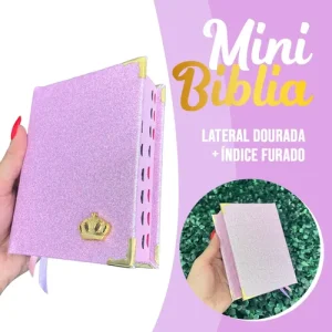 D Nq Np 923981 Mlb100690808412 122025 O Mini Biblia Feminina Glitter Rosa Claro De Bolsa Indice Arc