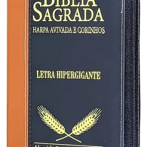 D Nq Np 933736 Mlb80025162534 102024 O Biblia Sagrada Masculina Letra Hipergigante C Harpa E Ziper