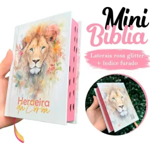 D Nq Np 957261 Mlb78979353811 092024 O Mini Biblia Feminina Infantil De Bolsa Com Indice Letra Pequena Arc Leao Herdeira Da Coroa Branca Jovem Fe