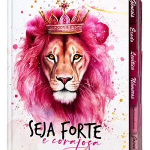 D Nq Np 966025 Mlb113032722237 062026 O Biblia Gigante Jovem Capa Luxo Leao Rosa Coroa Feminina Seja Forte E Corajosa Capa Luxo Linguagem Arc Com Harpa E Indice Abas Adesivas Evangelica