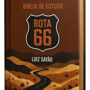 D Nq Np 968672 Mlb85385398854 062025 O Biblia De Estudo Rota 66 Nvi Capa Luxo Marrom Luiz Sayao