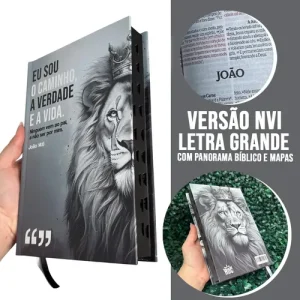 D Nq Np 971547 Mlb97209968809 112025 O Biblia Sagrada Nvi Letra Grande Capa Dura Leao Masculina Hdc