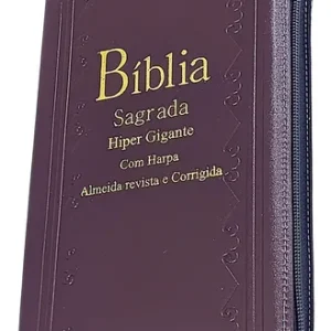 D Nq Np 976269 Mlb75962095066 052024 O Biblia Sagrada Letra Hipergigante C Harpa Indice Evangelica Ziper