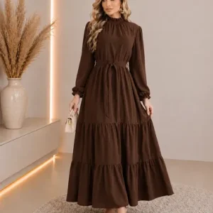 D Nq Np 981032 Mlb114976434949 072026 O Vestido Longo Feminino Festa Moda Evangelica Manga Elegante