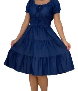 D Nq Np 985990 Mlb86674823541 062025 O Vestido Jeans Midi 3 Marias Rodado Moda Evangelica Feminina